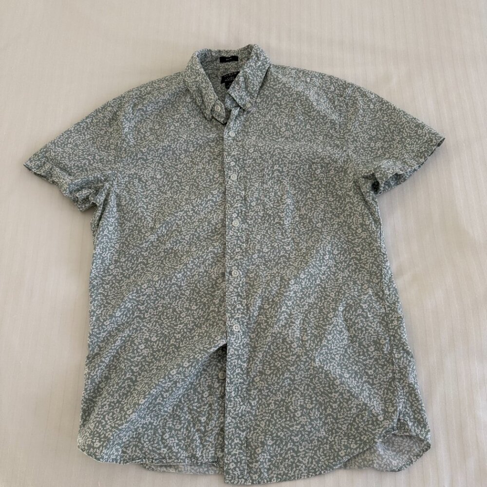 J Crew Slim Flex Washed button down